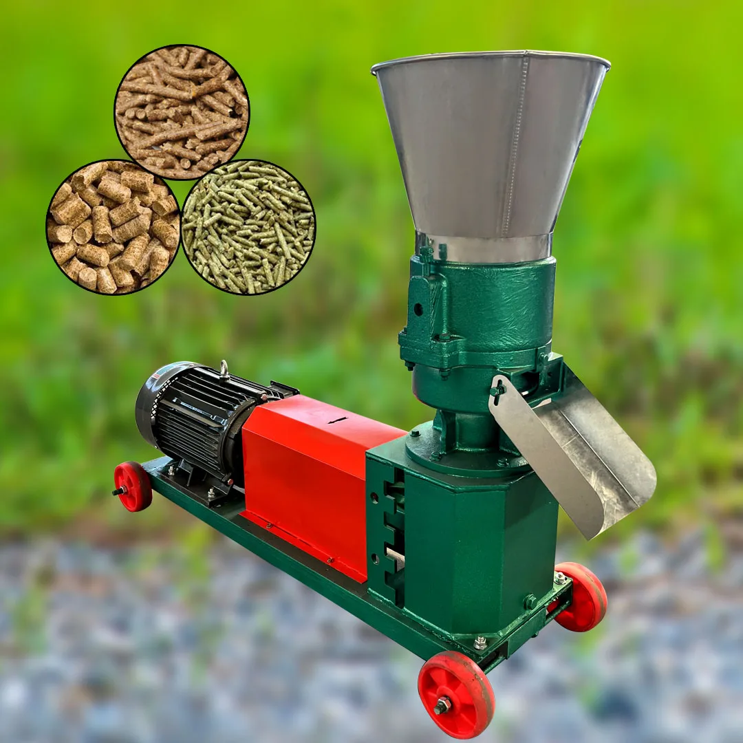 Hot Feed Pellet Machine 1000kg/H Pelletizer Machine Feed Processing Equipment With  Engine