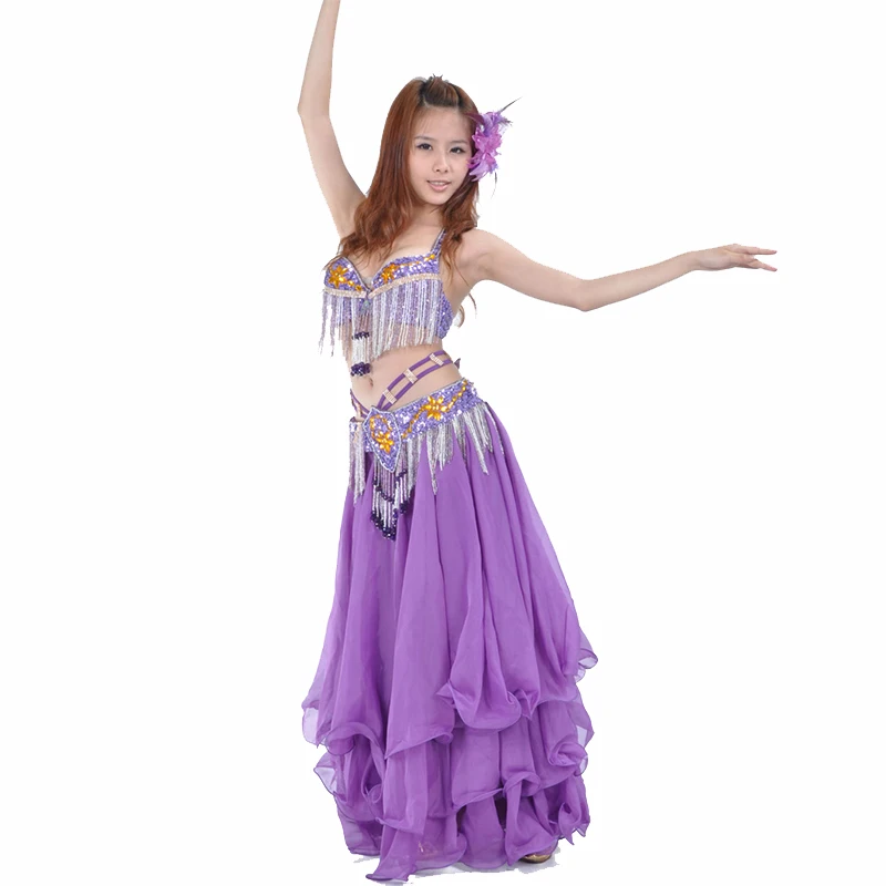 Nieuwe Buikdans Kostuum Prestaties Set DanceWear Kleding Outfit Professionele Vrouwen Egyptische Oosterse Dansen 2/3 stks Pak Outfit