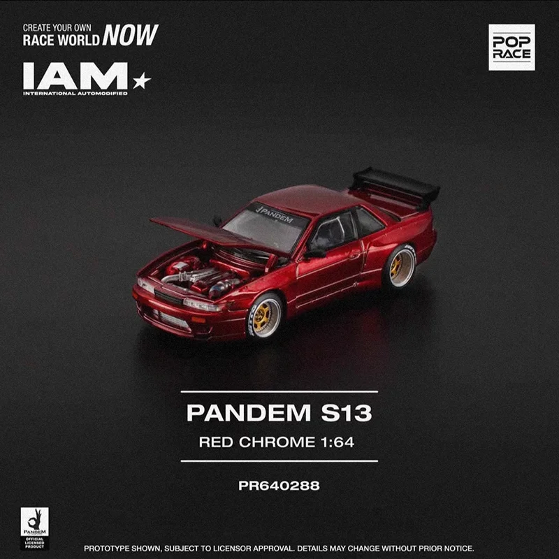 Nieuw Op Voorraad Poprace Inno 1:64 Mazda Rx-7 Pandem S13 Iam Limited Edition Simulatie Legering Miniatuur Modellen Aangepaste Speelgoed Geschenken