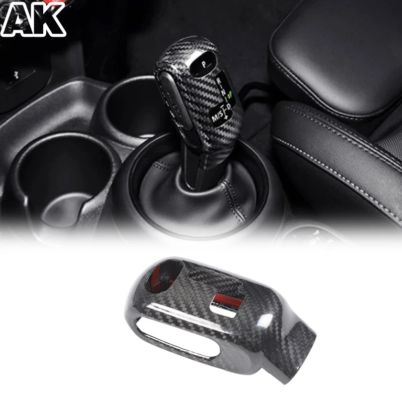 

Накладка на ручку переключения передач из настоящего карбона для BMW Mini Cooper F54 F55 F56 F57 F60 2020-2023, аксессуары для интерьера автомобиля