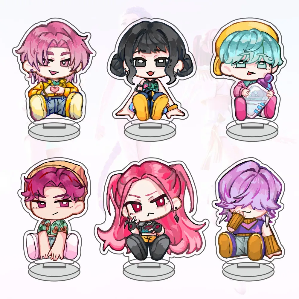 

Kpop Demon Hunters Acrylic Stand Models Huntrix Saja Boys Desktop Ornaments Rumi Zoey Mira Sold My Soul Decorations Fans Gifts