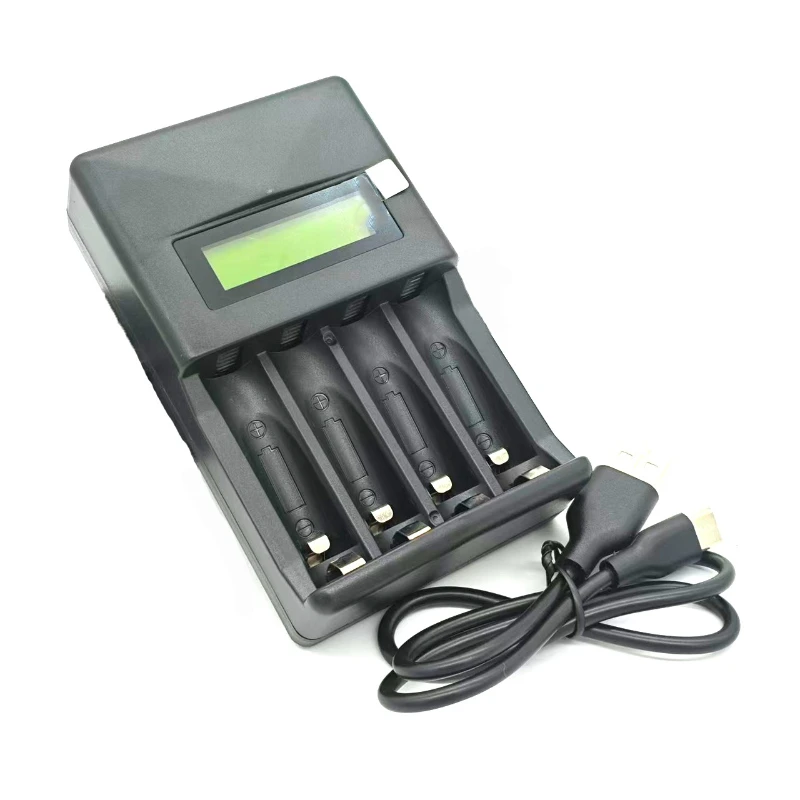 

Portable Universal Charger Rechargeable AA/AAA Battery Charger USB Cable C-type Interface Fast Charging Tool with LCD Display