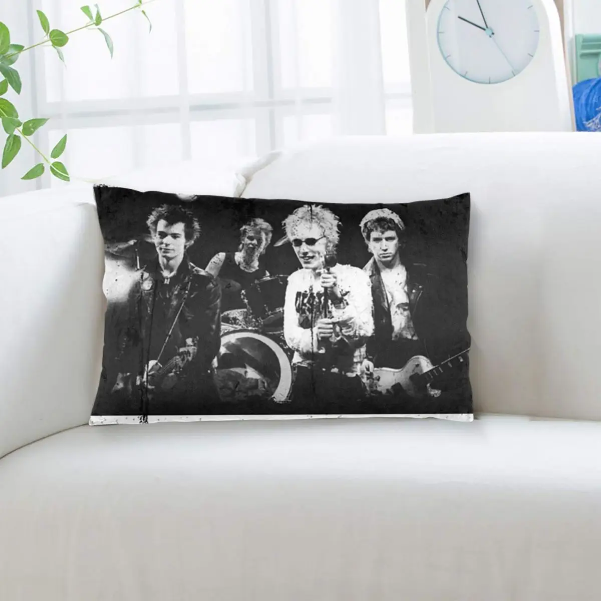 Heavy Metal Sex Pistols Rock Band Rectangle Pillowcase Cushion Cover Decorative Bedroom Bed Home Comfort Throw Pillow