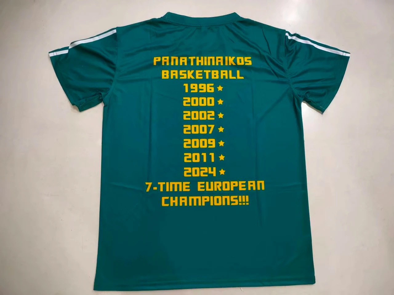 Men Casual Wear Panathinaikos Fans 3D Print T-Shirt 2024 Euroleague Champions Basketball Jersey Sport Quick Dry Short Sleeve Tee