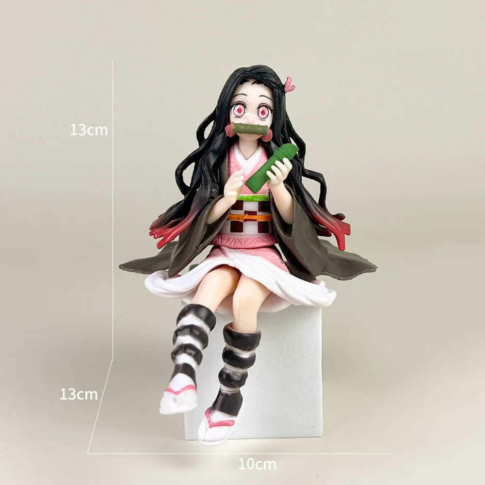 Demon Slayer Anime Kimetsu No Yaiba Action Figure 15cm Nezuko Zenitsu Giyuu Kyoujurou Mitsuri Doll Toys for Kids Figuras Anime