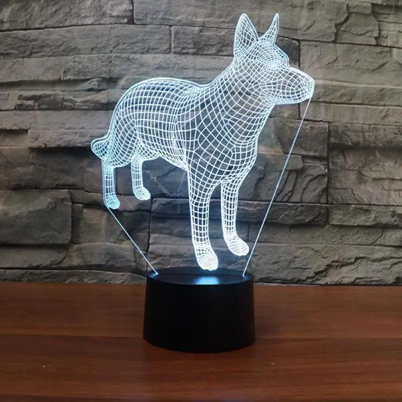 

Wolf And Dog 3d Night Light Creative Lighting Kids Room Led Small Table Led Night Light Novelty Usb Led Lamp