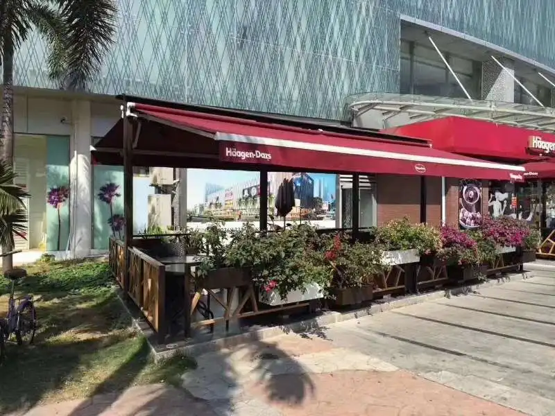 OEM Large Outdoor Retractable caravan 270 Awning Tent Outdoor windows Canopy Full Cassette Motorized Patio Awning Customizable s
