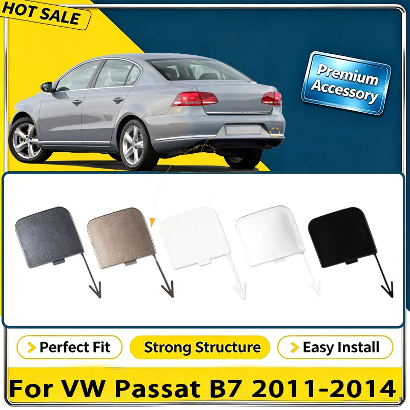 For VW Passat B7 2011-2014 Rear Bumper Tow Hook Cap Towing Eye Cover 3AE807441A Car Accessories