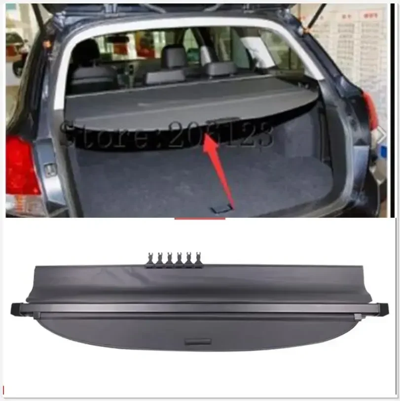 for  Subaru Outback 2011 2012 2013 2014 Car Rear Trunk Security Shield Cargo Cover  High Qualit Black Auto Accessories