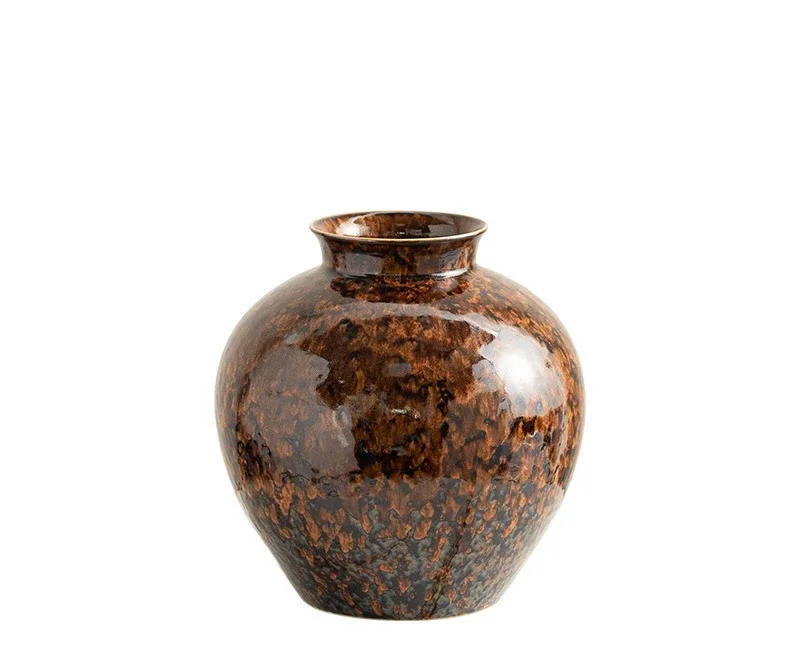 

New Chinese high end kiln changed glazed ceramics, home gilt retro hand painted and old, vase decorations