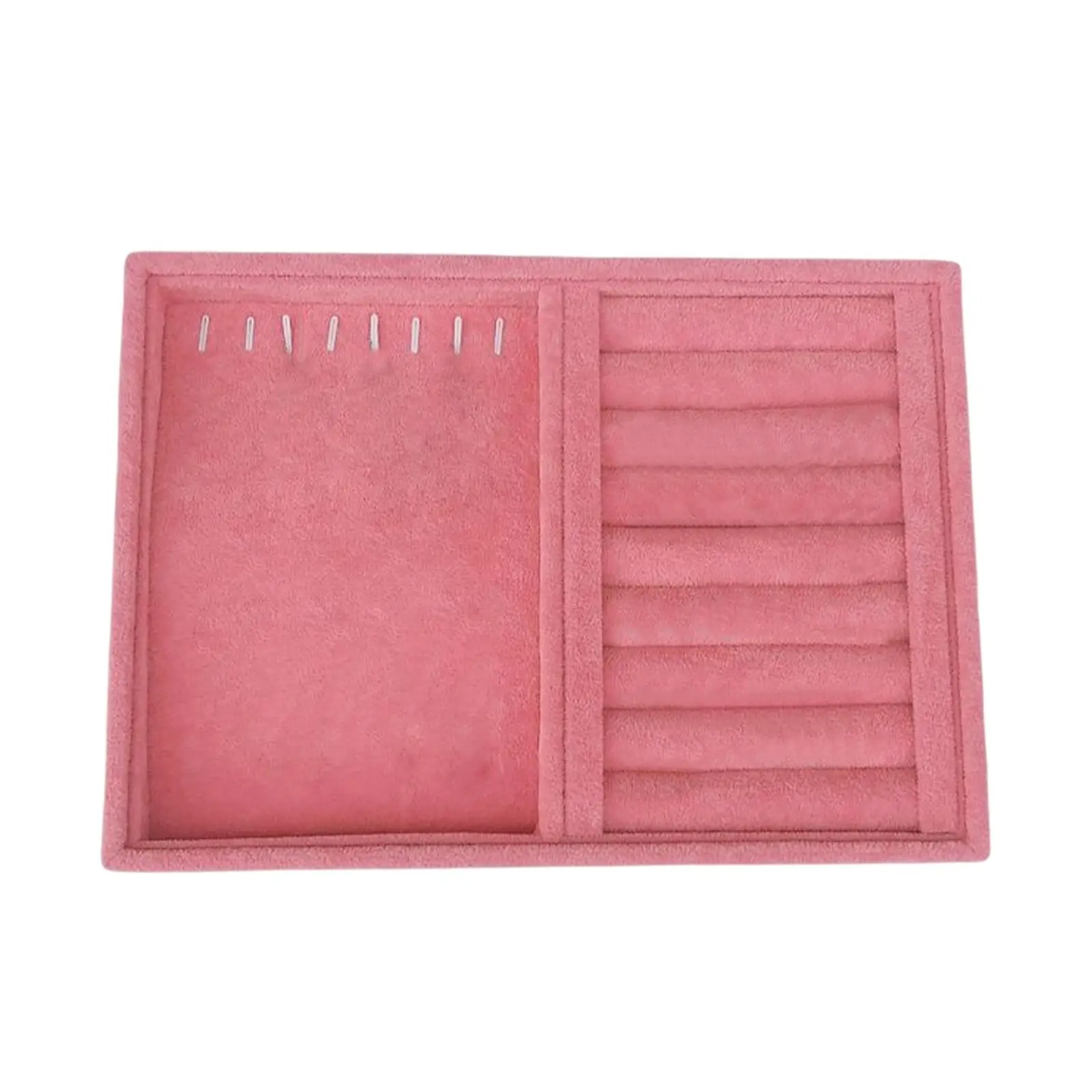 Stackable Jewelry Tray Storage Case Container Pendants Necklaces Velvet Bangle Organizer for Showcase Women Gifts Stores Dresser