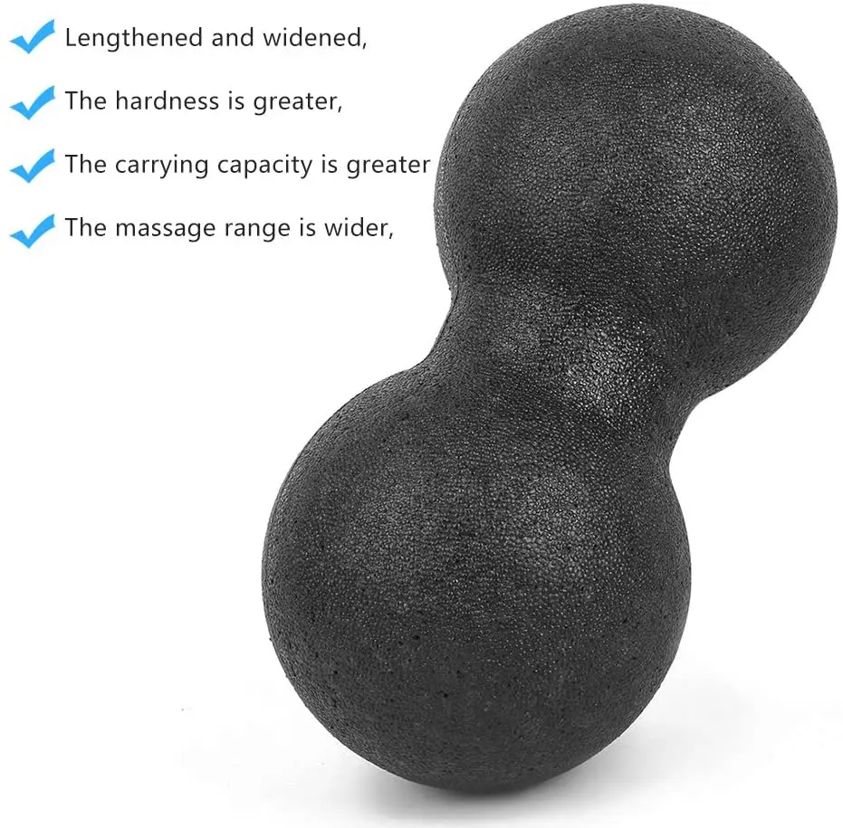 24*12CM EPP Massage Ball Fitness Peanut Fascia Ball Lacrosse Ball Perfect for Plantar Fasciitis, Trigger Point, Deep Tissue