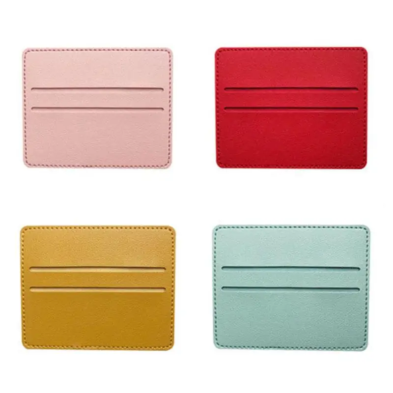 1個入り ミニ 超薄型 レザー財布 2スロット カードホルダー スリム 銀行 クレジットカードホルダー メンズ ビジネス 小型 IDケース レディース 財布