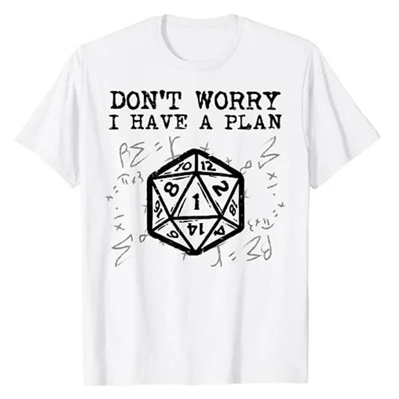 RPG Gamer Dont Worry I Have Plan Funny Men Boys Kids T-Shirt Humor Funny Video Game Lover Graphic Tee Top Cool Sons Nephews Gift