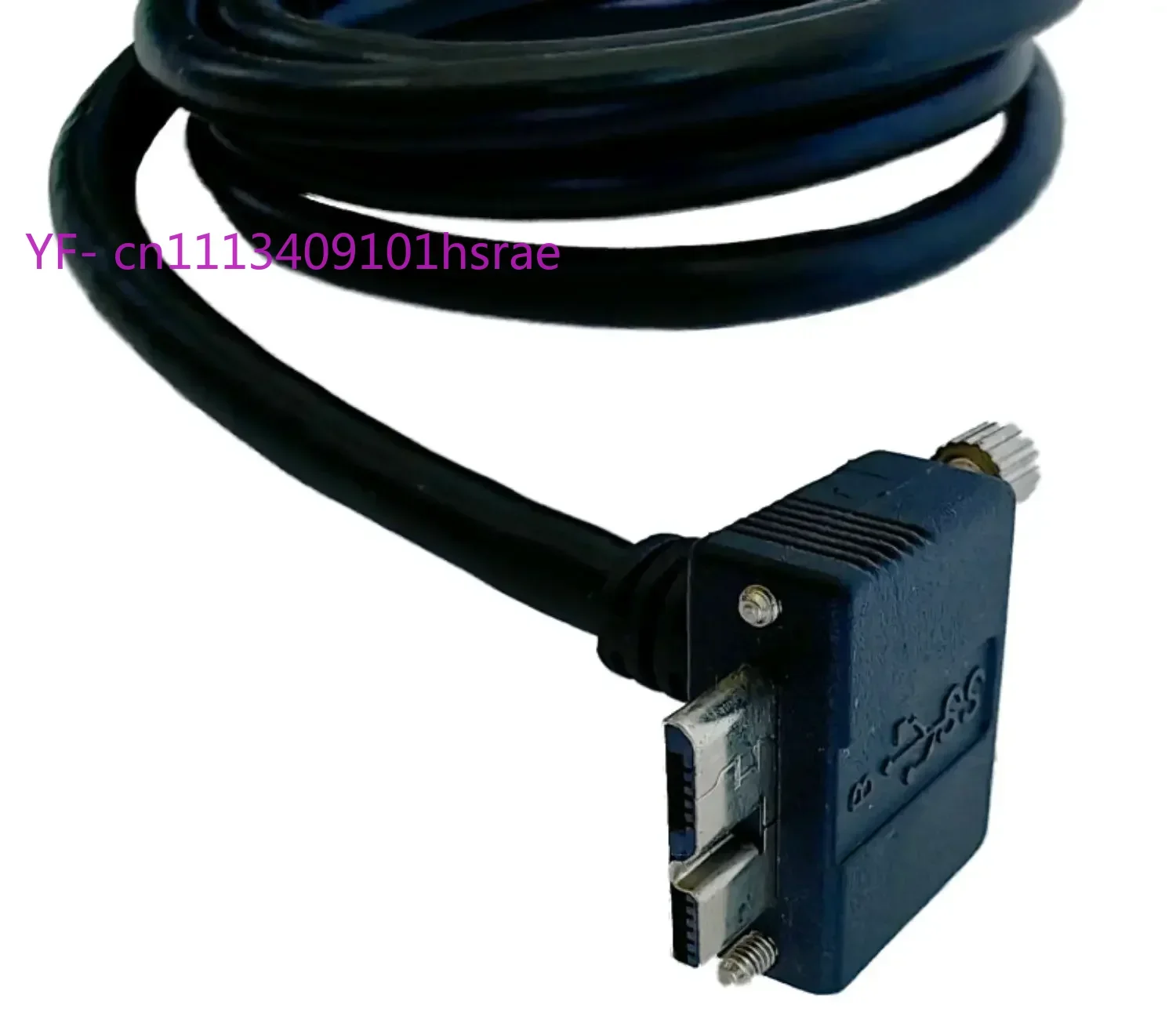 Elbow With Screws Industrial Camera Cable, USB 3.0 A/Micro-B High Soft Vision Machine Connection Data Wire