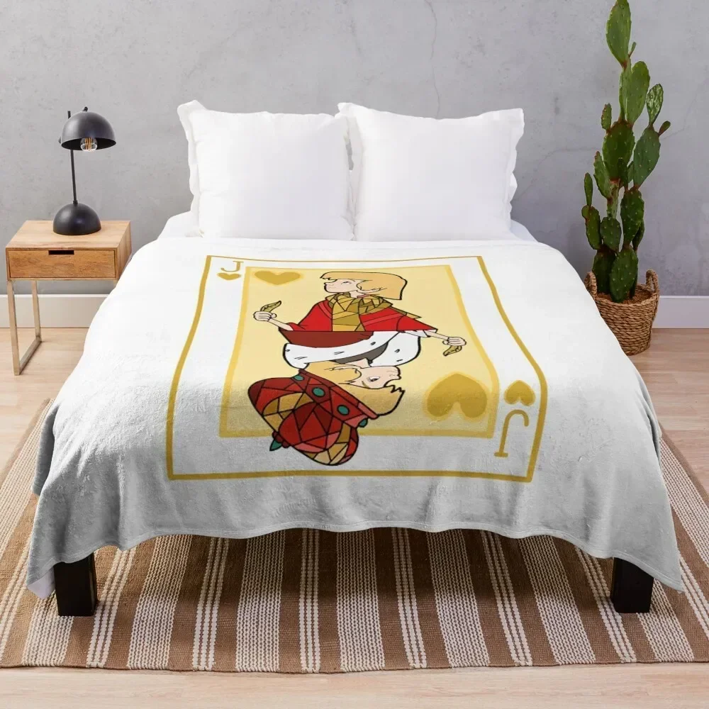 Jack of hearts Throw Blanket Cozy Light Blanket for Travel Camping Picnic