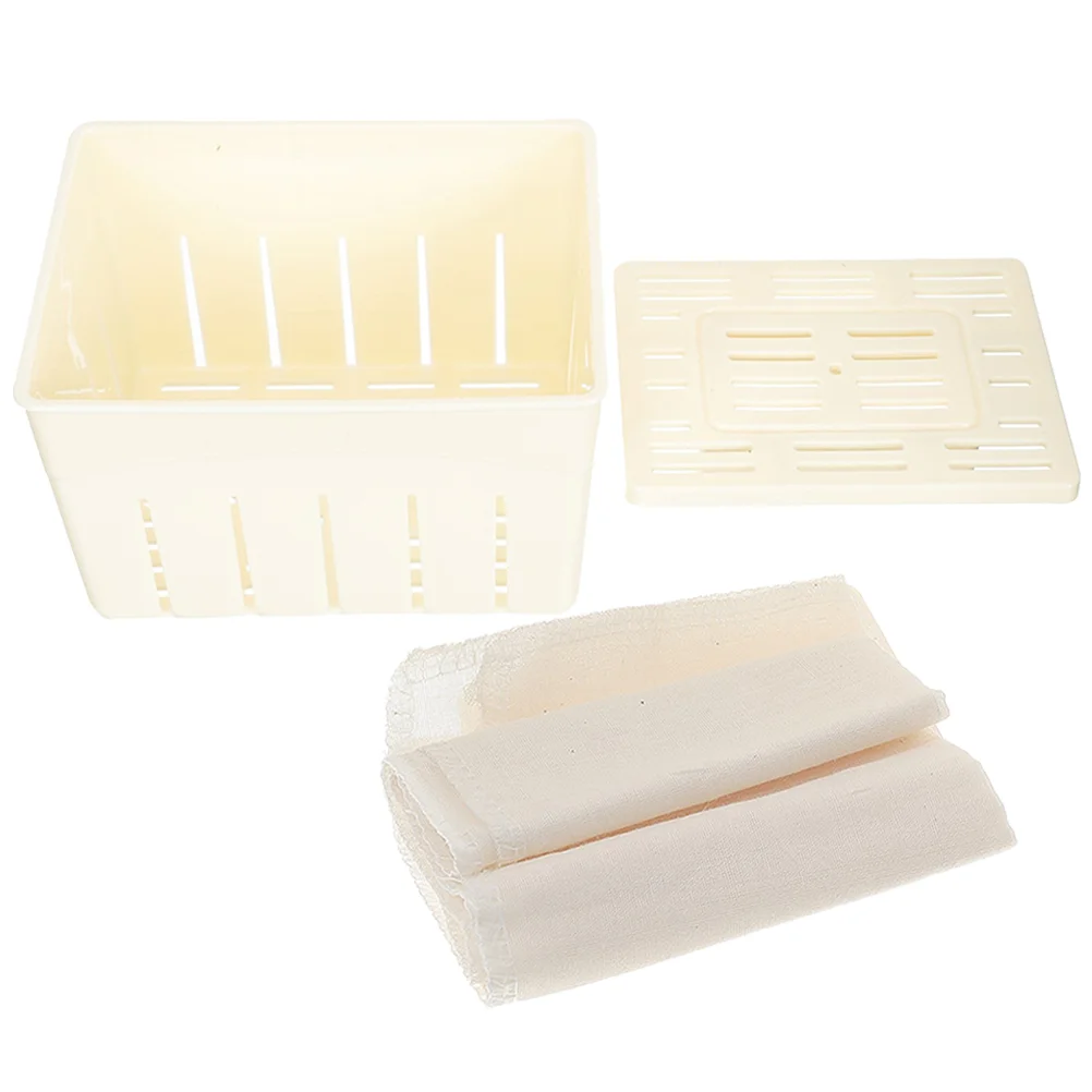 Homemade Tofu Stamper Mold Plastic Moulds Supplies Tools Molds Vegan Cheese Household Press Cover Making