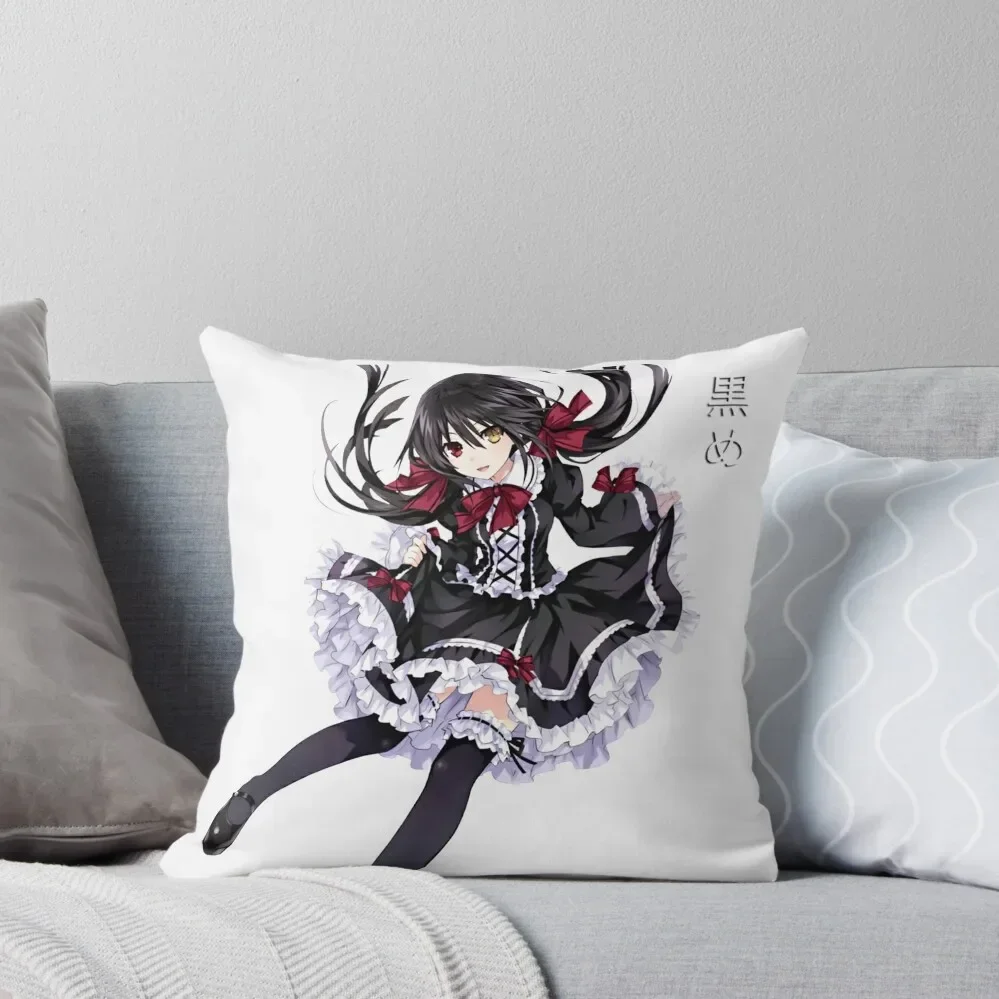 

kurumi tokisaki - date a live Throw Pillow Pillows Aesthetic Decorative pillow case christmas pillowcases Pillow