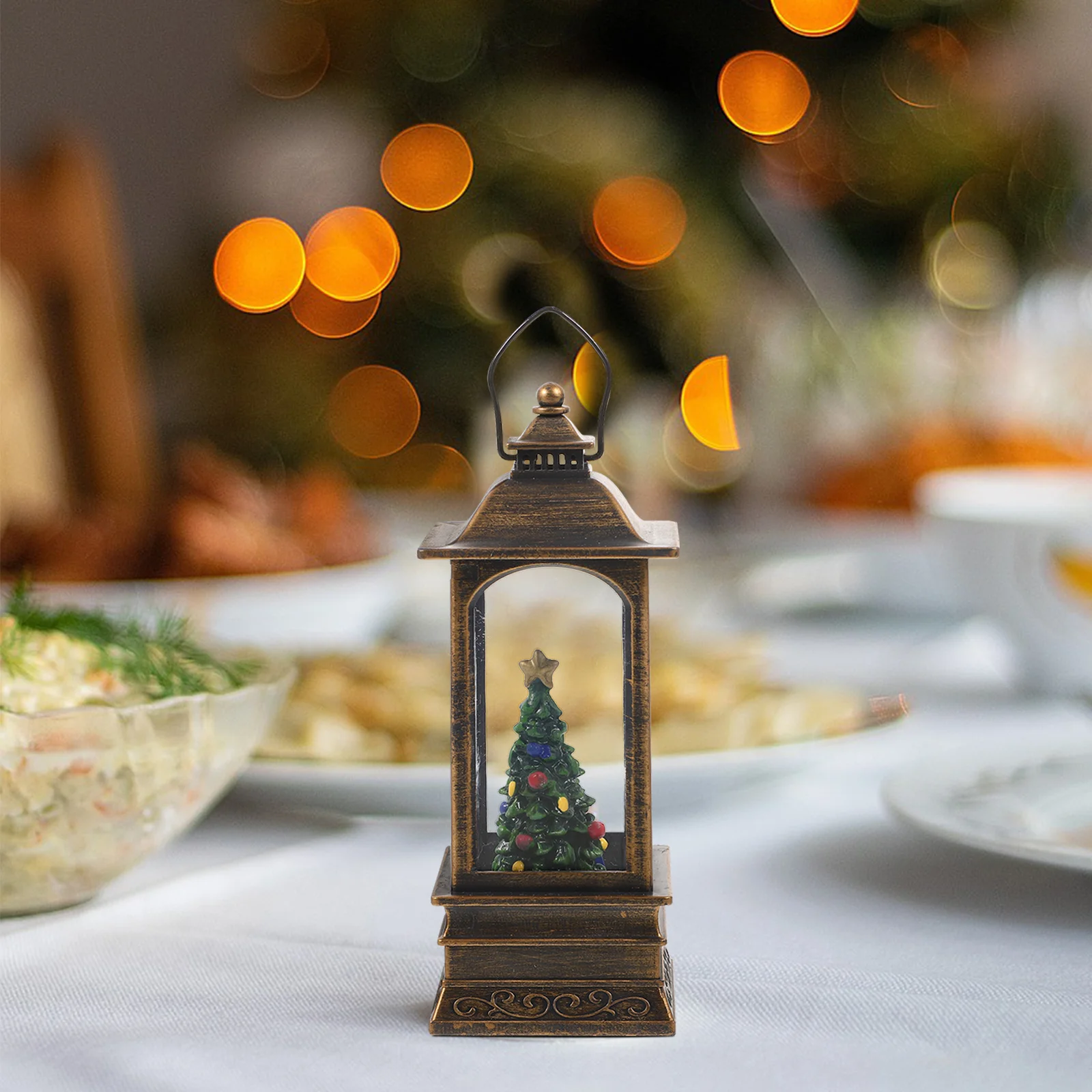 فانوس عيد الميلاد عيد الميلاد مضيئة Led مصباح للمنزل ديكور الحفلات معلقة المحمولة سطح المكتب الإضاءة في الهواء الطلق مهرجان حلية