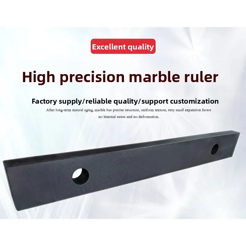 High-precision 000-grade Marble Flat Ruler Precision Cyan Granite Stone Inspection and Measurement Parallel Vertical Flat Ruler