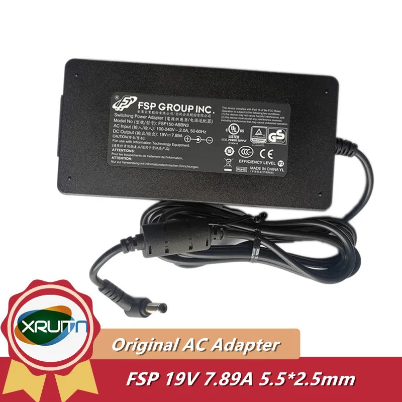 Original FSP150-ABBN3 19V 7.89A 7.9A 150W 5.5*2.5mm AC Adapter Laptop Charger for ASUS G53S G53SX G73SW G73JH G73JW N552V N552VX