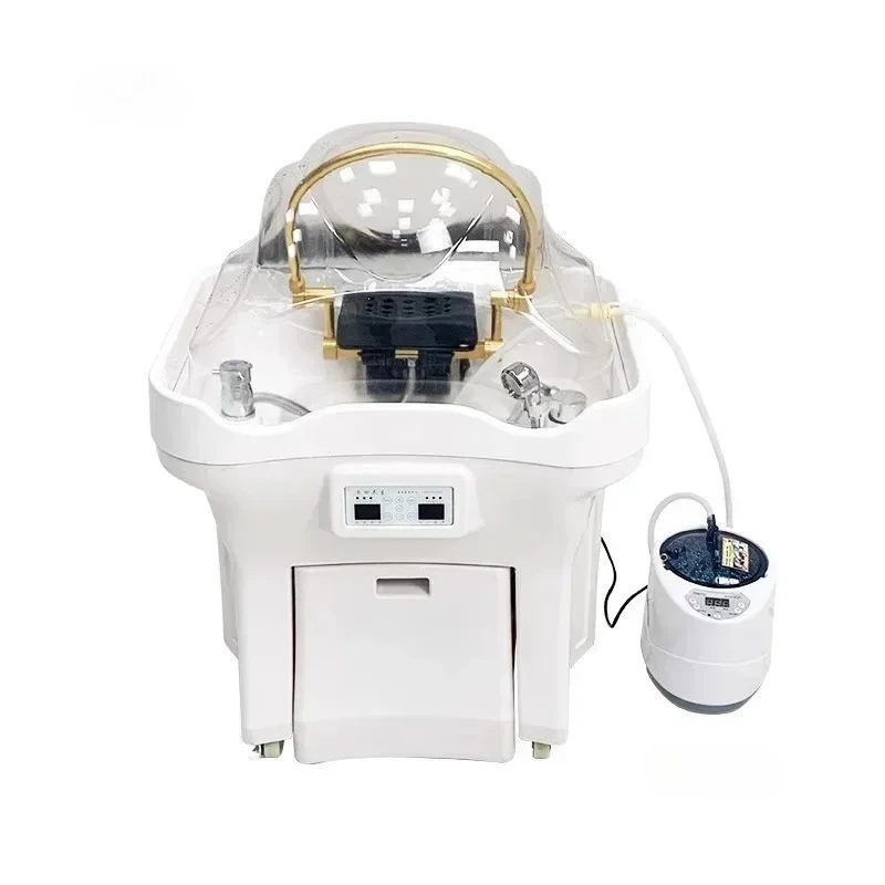 Salon Furniture High-end Removable Head Therapy Basin Barber Shop Shampoo Chair Basin with Water Circulation Head Spa Equipment