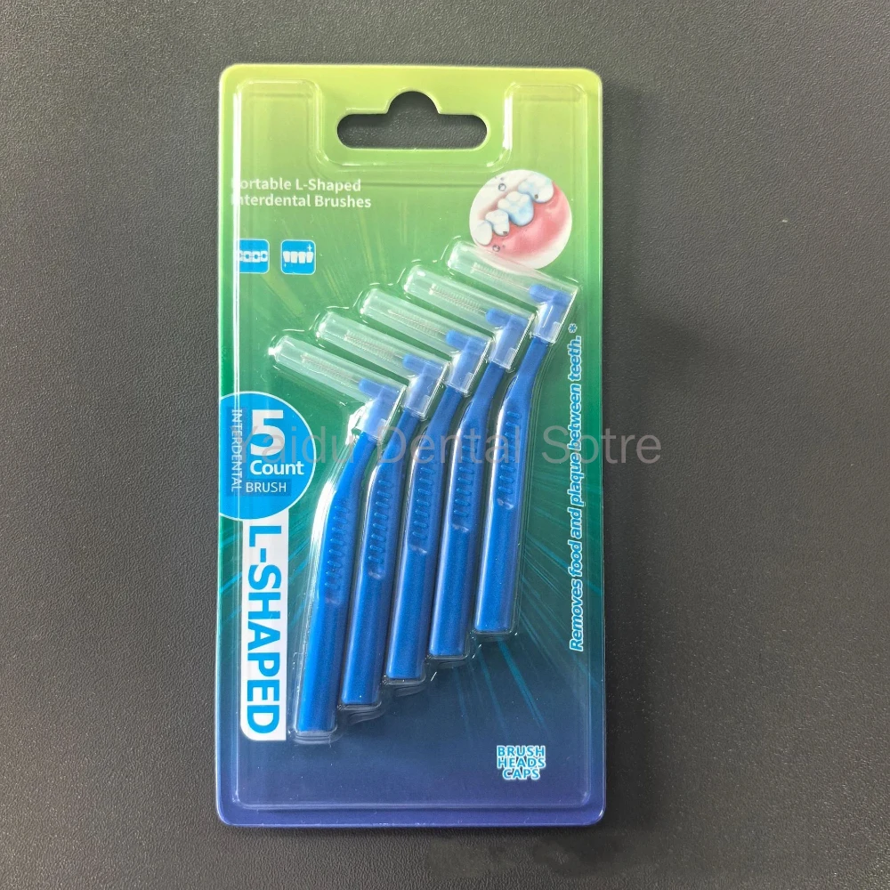 15PCS L-vormige Orthodontische Rager Parodontale Reiniging Tandenborstel voor Bretels Tandheelkundige Zorg Rager