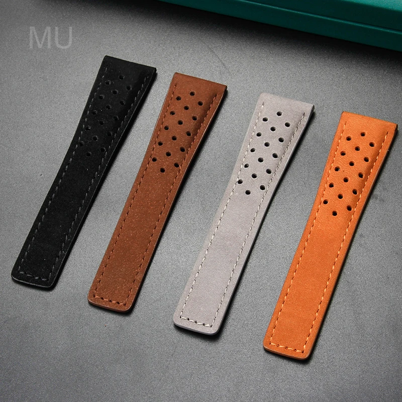 20 22 24 มม.สแตนเลสสตีลพับหัวเข็มขัดนาฬิกาอุปกรณ์เสริมสําหรับ TAG Heuer Breathable Premium คุณภาพ Cowhide นาฬิกา