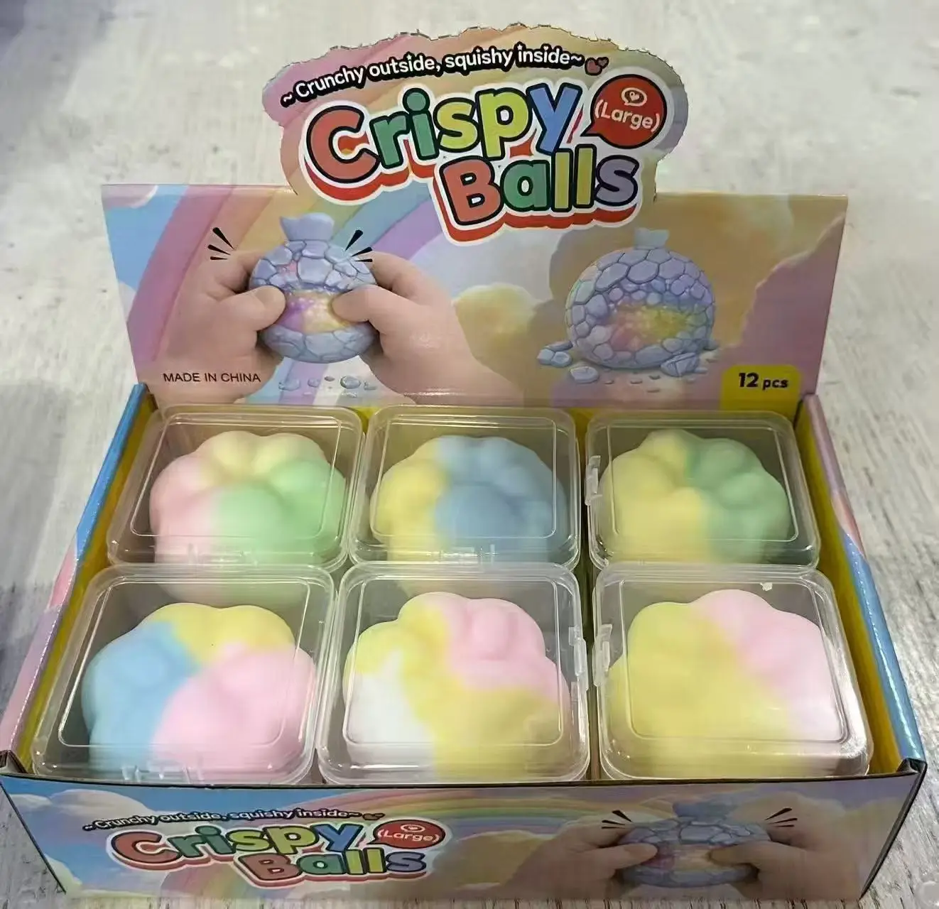 Schokoladen-Wachs Knisterndes Traumhaftes Makronen-Farbenes Donut-Katzenpfoten-Quetschspielzeug Fidget-Ball ASMR Knisterndes Niedliches Handgemachtes Geschenk Quetschspielzeug – Detail 5