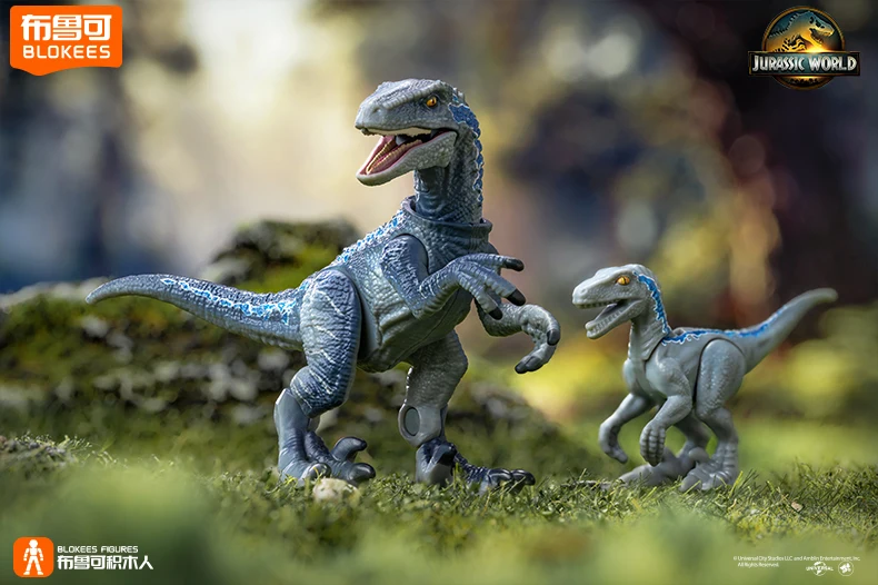BLOKEES Baustein Mann Natürliches Set -Jurassic Period World Dinosaurier Dinosaurier Montagemodell Blind Box Spielzeug Kindergeschenke