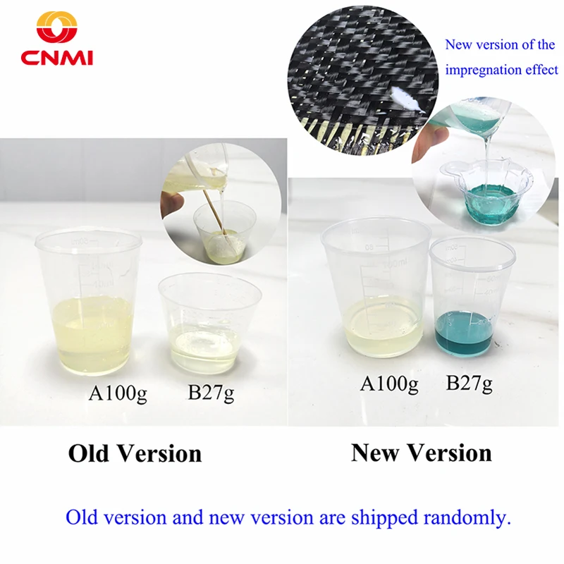 CNMI Carbon Fiber Repair Epoxy Resin Strong Glue for Car Bicycle Parts DIY Resina Epoxi Transparente Kit with Glassfiber Fabric