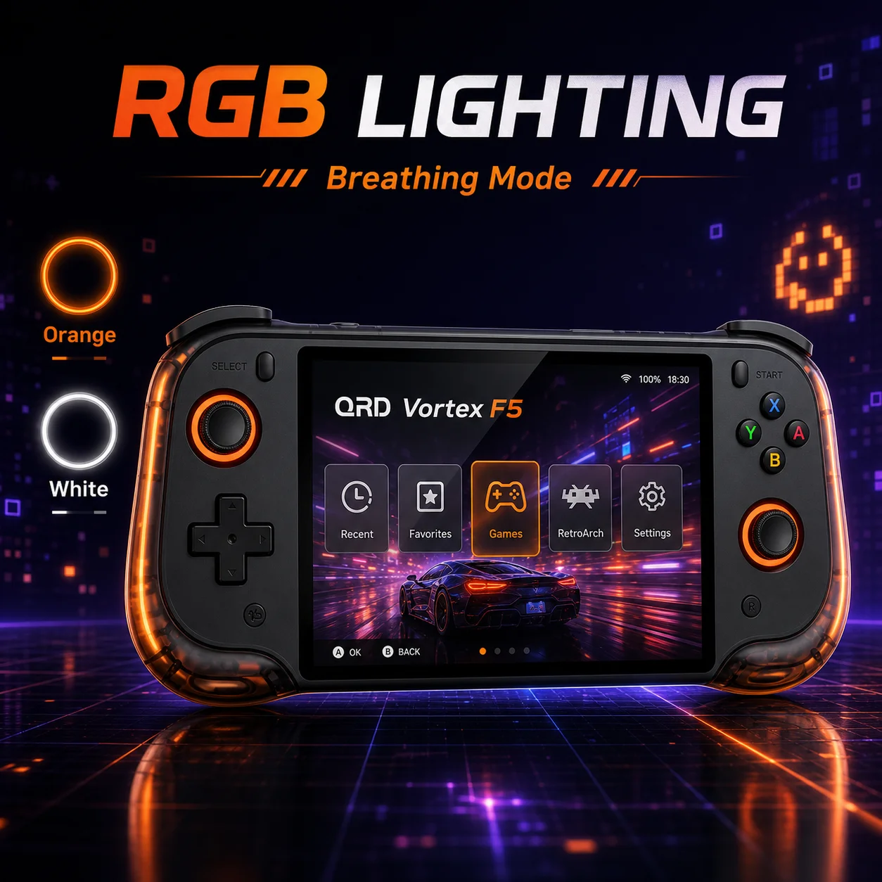 QRD Vortex F5 Portable Retro G - Gaming Console G90 recension och pris