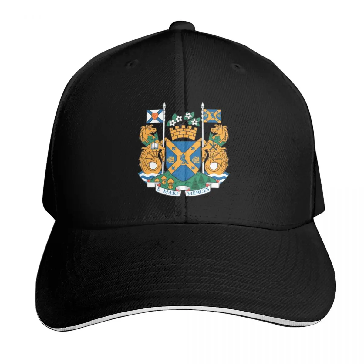 Halifax, Canada Baseball Cap Cotton Twill Breathable Contrast Two Tone Brim Snapback Flat Bill