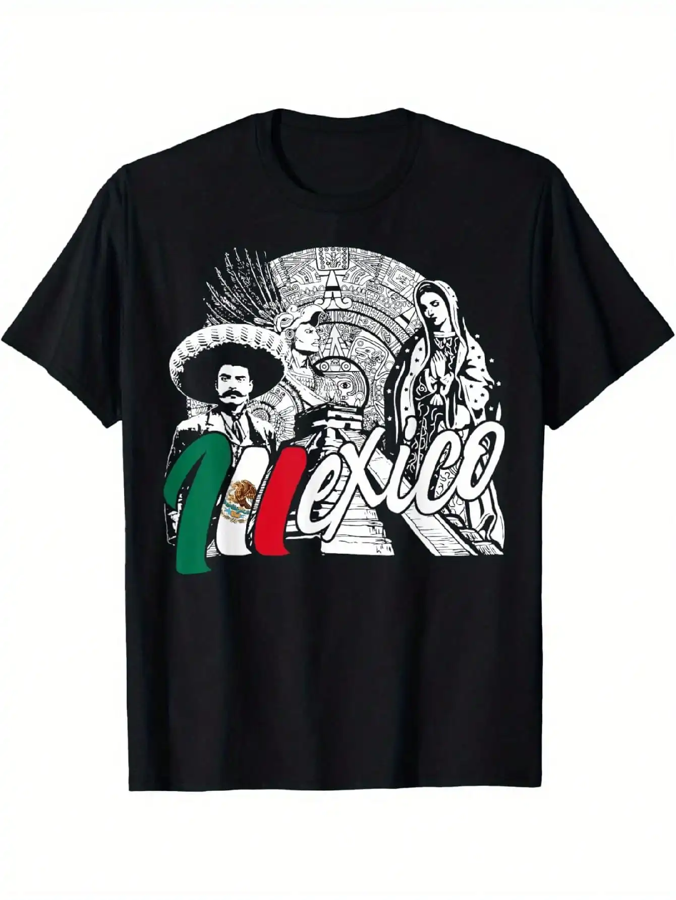 Short Sleeve Tee - LA Slogan Print | Men's | 100% Cotton | Black | Casual Wear