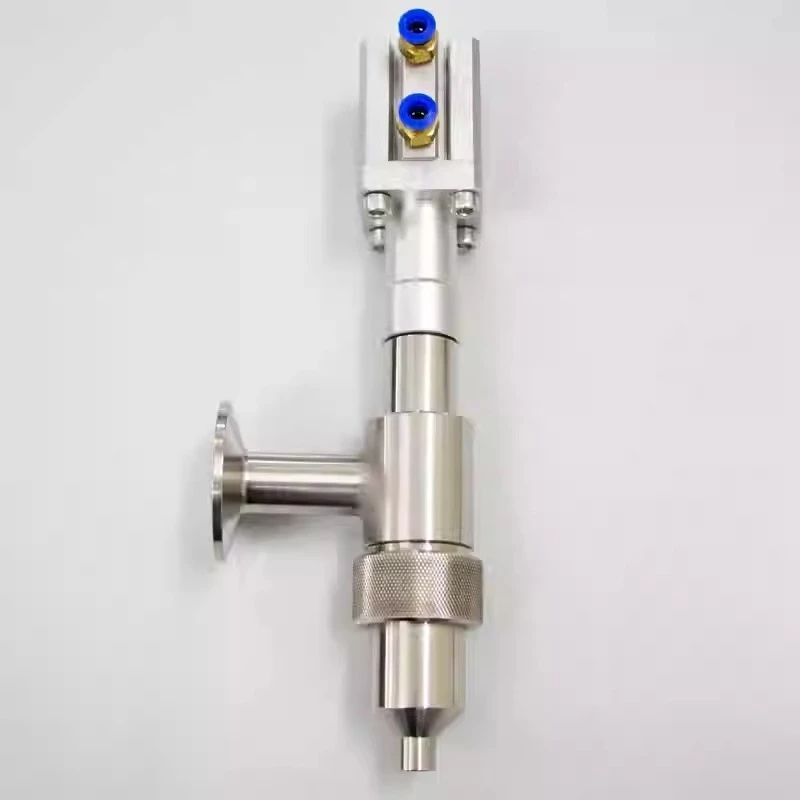 304 Stainless Steel Anti-Drip Filling Head Chuck Straight Head Pneumatic Filling Machine Accessories Discharge Nozzle
