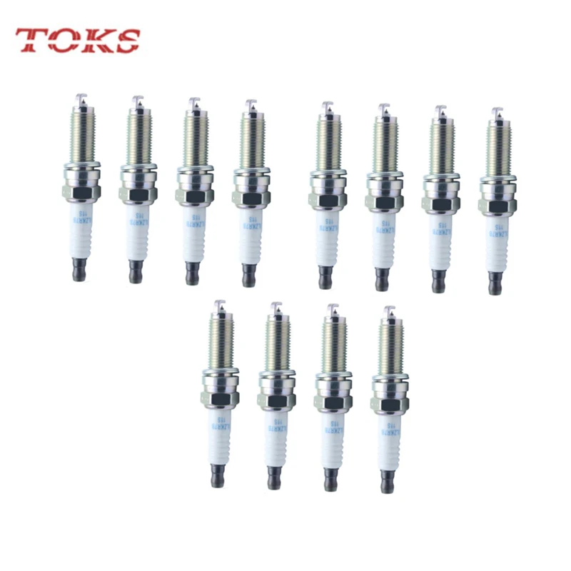 TOKS 12pcs 12290-R70-A01 Laser Iridium Spark Plug ILZKR7B11 7751 fit for Honda Odyssey Pilot RDX TL TSX 3.5L 12290R70A01