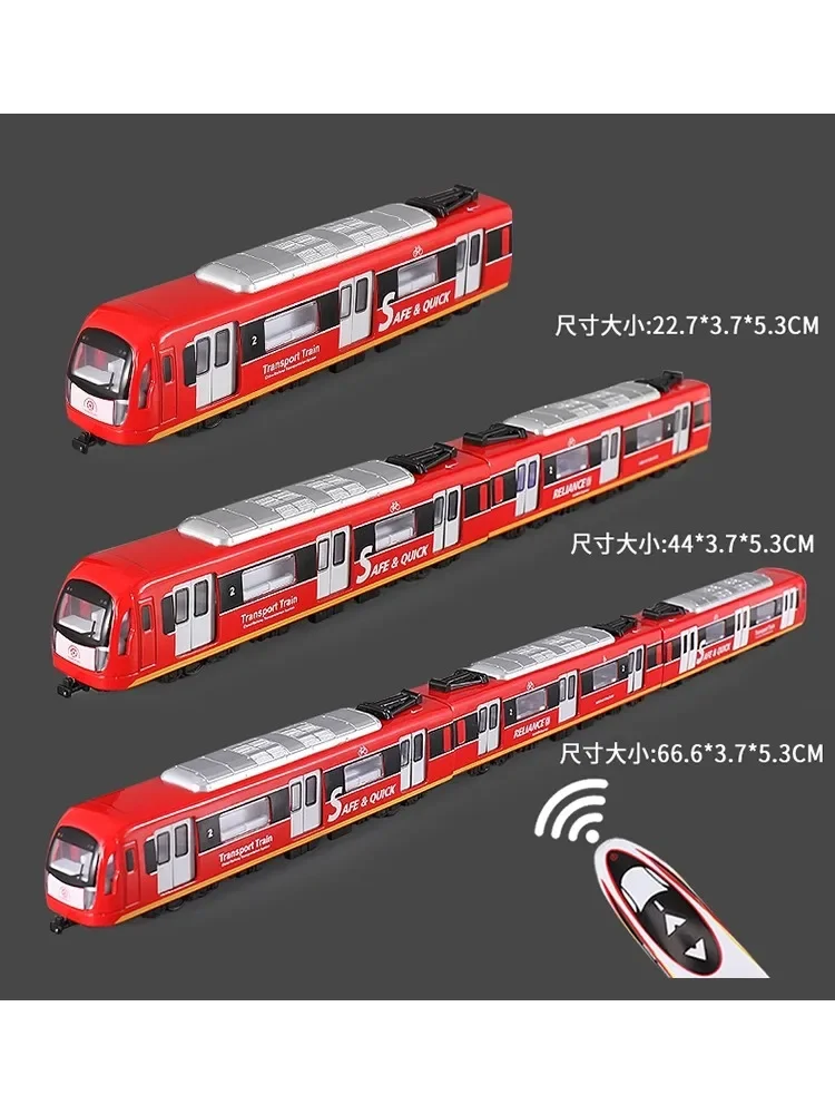 Originele Mini Trein Spoor Metro Hoge snelheid Spoorweg Simulatie Legering Auto Anime Action Figure Model Speelgoed Gift Collectie Ornament