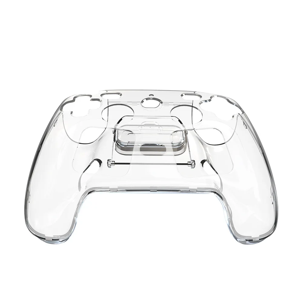 

Hard PC Crystal Case for Steam Controller 2 Precision Cutouts Anti Yellowing Snap On Design with Puck Storage and Charging Port