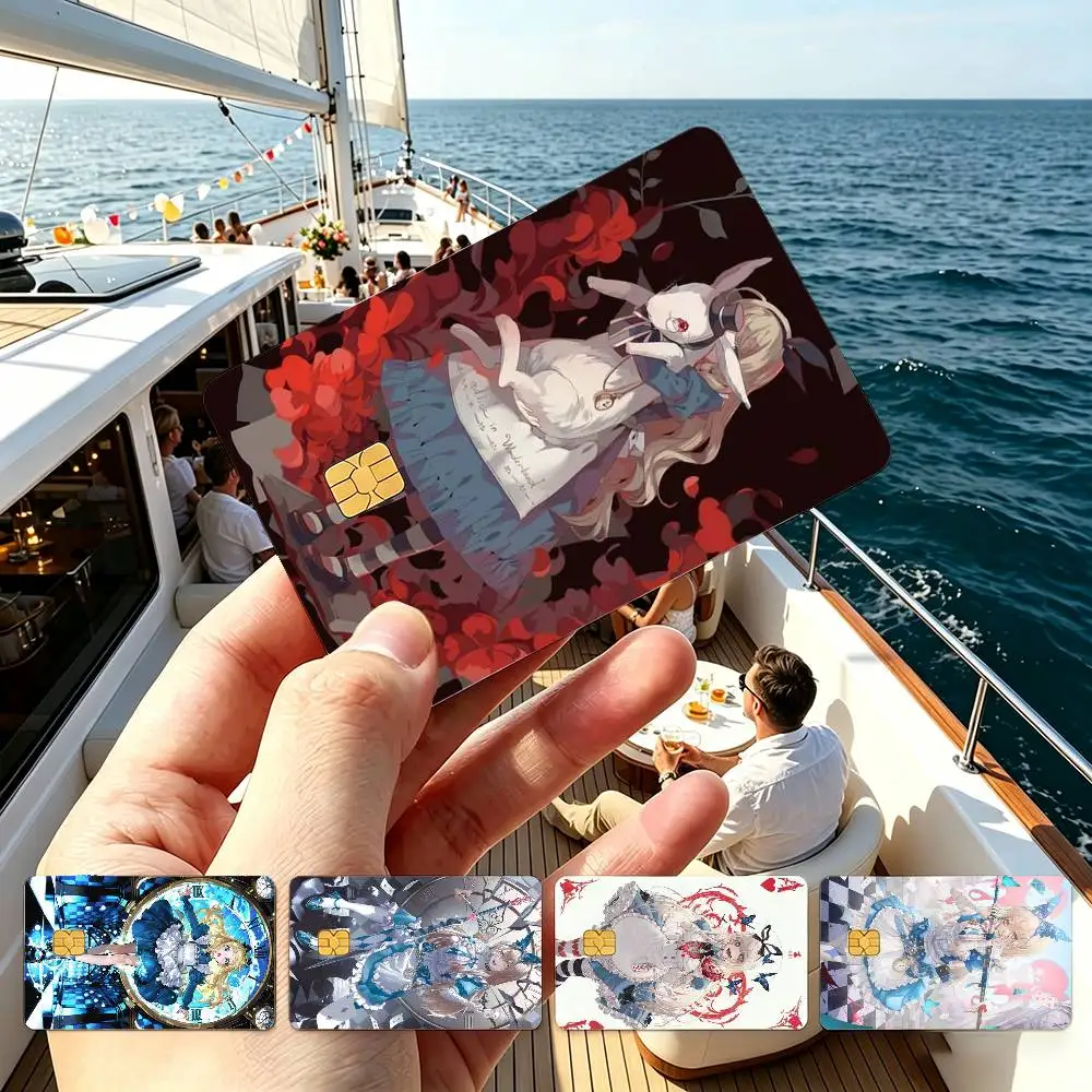 Anime Game Cool T-Twisted-Wonderland Manga Credit Card HD Stickers Small Chip Waterproof Sticker Game Card Decal Gift
