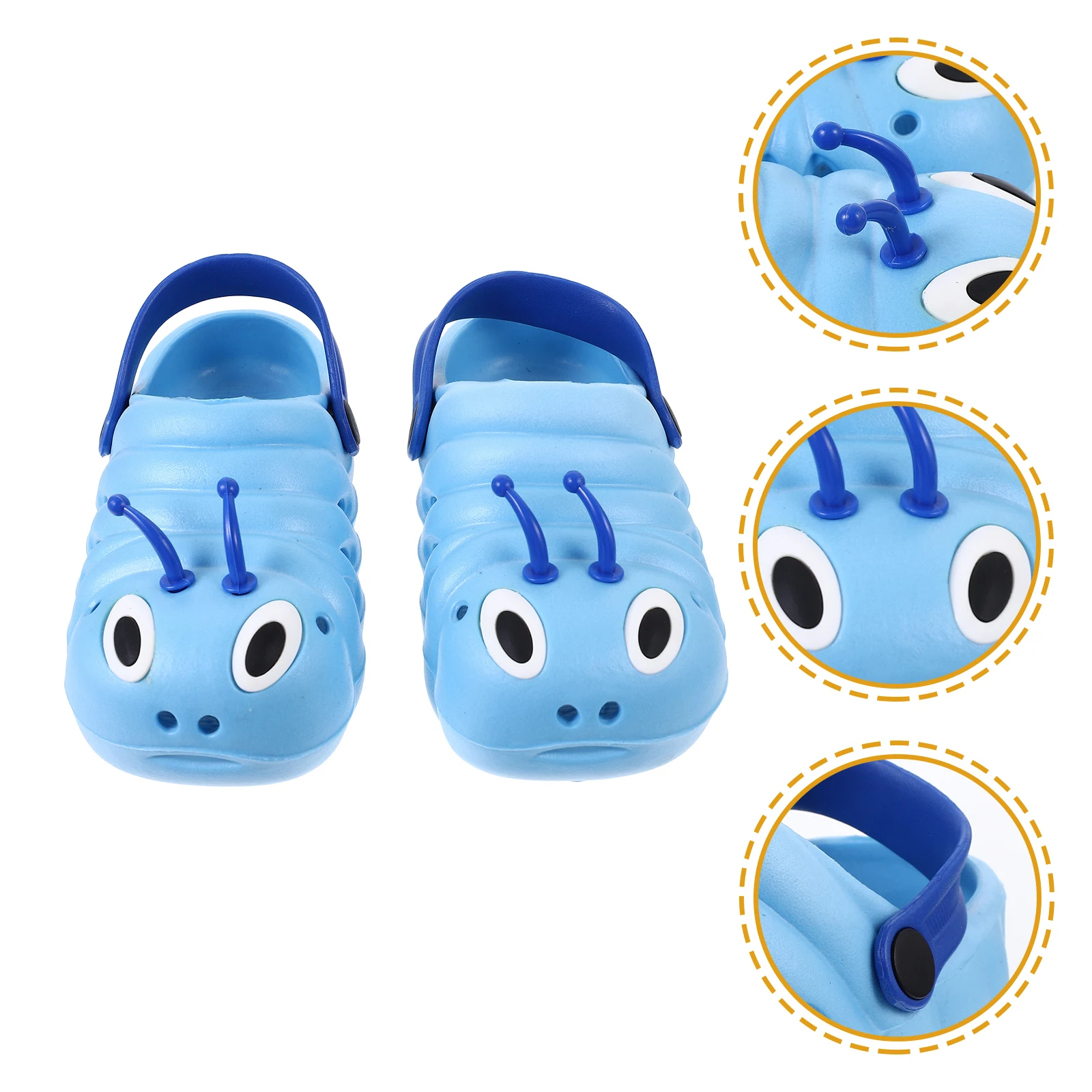 

1 Pair Non-Slip Beach Sandals Cartoon Summer Kids Slippers Lightweight Comfortable Slippers For Boys Girls Blue Size 26 15.5Cm