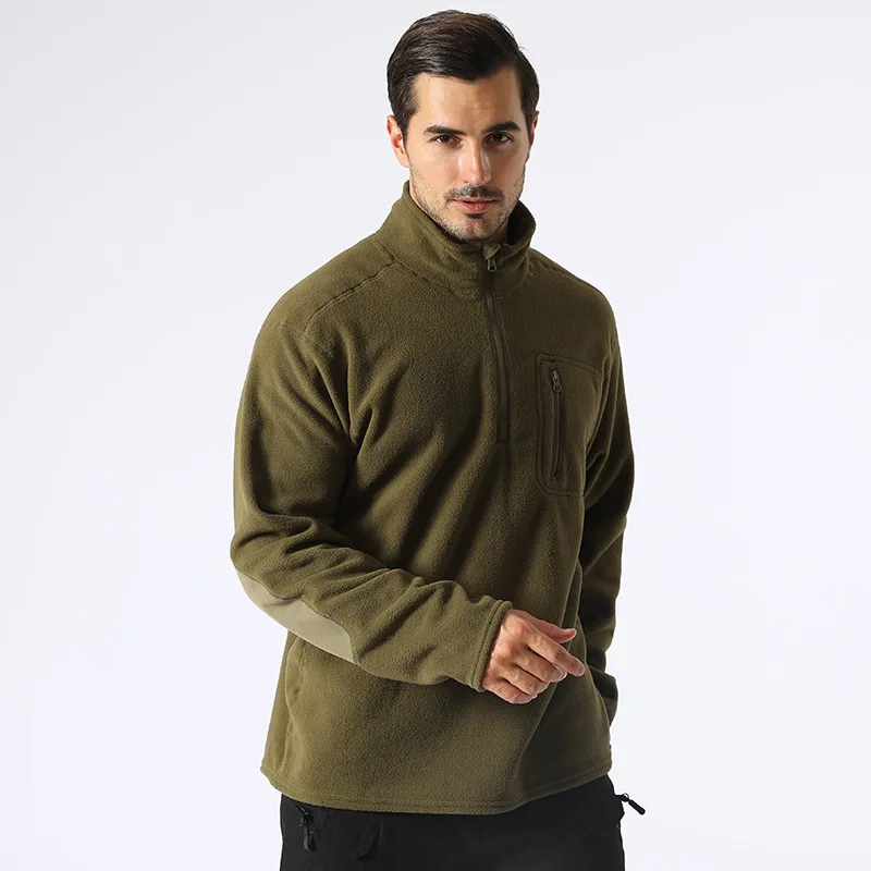 Herren Outdoor Wandern Warme Fleecejacke Liner Fans Trainingsjacken Herbst Winter Winddichte Pullover Tops – Detail 10