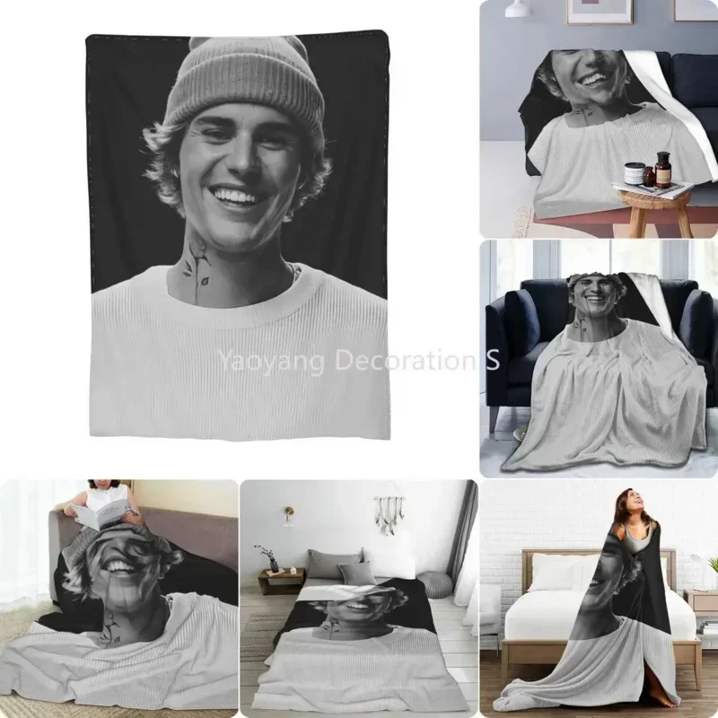 

Justin Bieber Ultra-Soft Micro Fleece Plush Bedspread Nap Blanket Bedding Supply