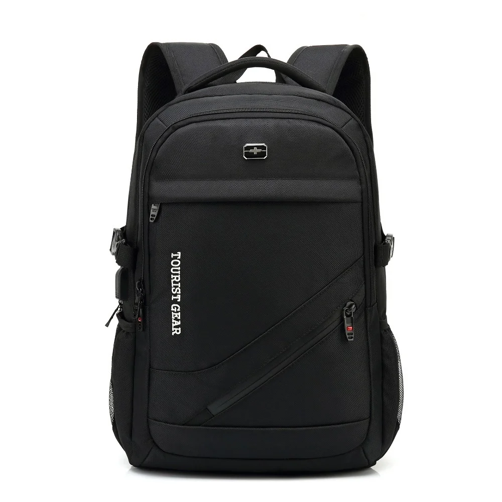 

School Bags for Teenagers Boys mochila usb charging backpack Travel bag 15 inch laptop men waterproof hombre