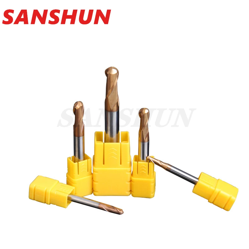 Imagem -02 - Fresa de Liga de Revestimento de Tungstênio Ferramenta de Aço Cnc Maching Hrc55 Lengthenball Nariz Fresas Topo Fresa Fresa Fresa Fresa Endmill