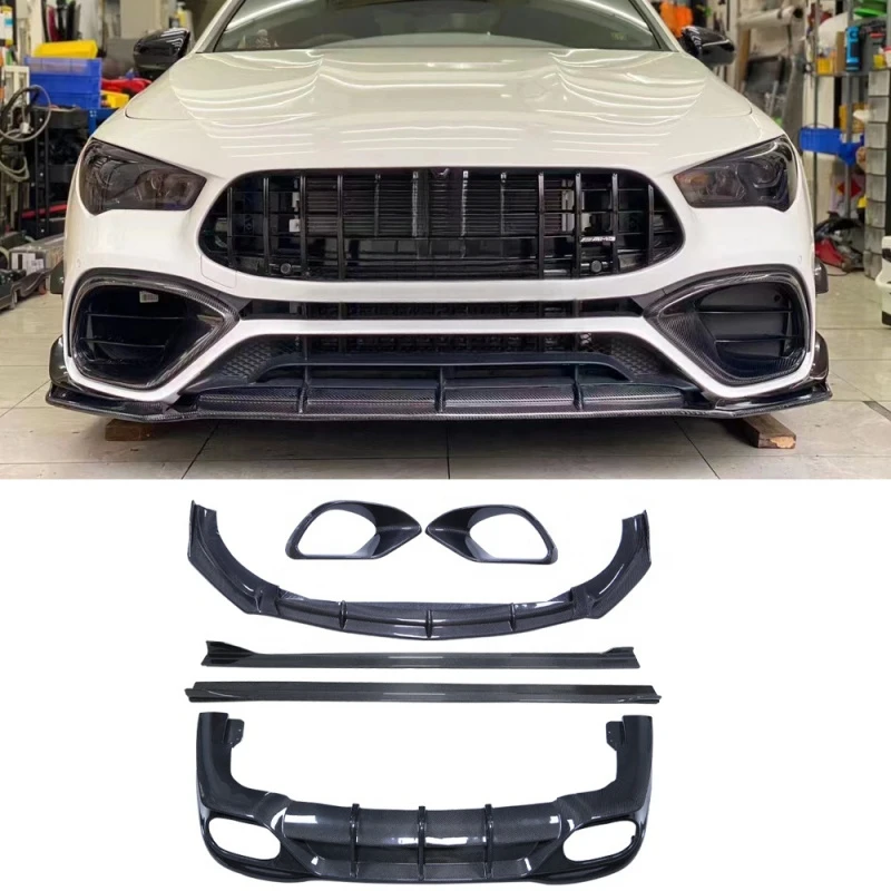 

Carbon Fiber Bodykit Rear Bumper Lip Rear Diffuser Side Skirts for W118 C118 CLA-Class CLA220 CLA260 CLA250