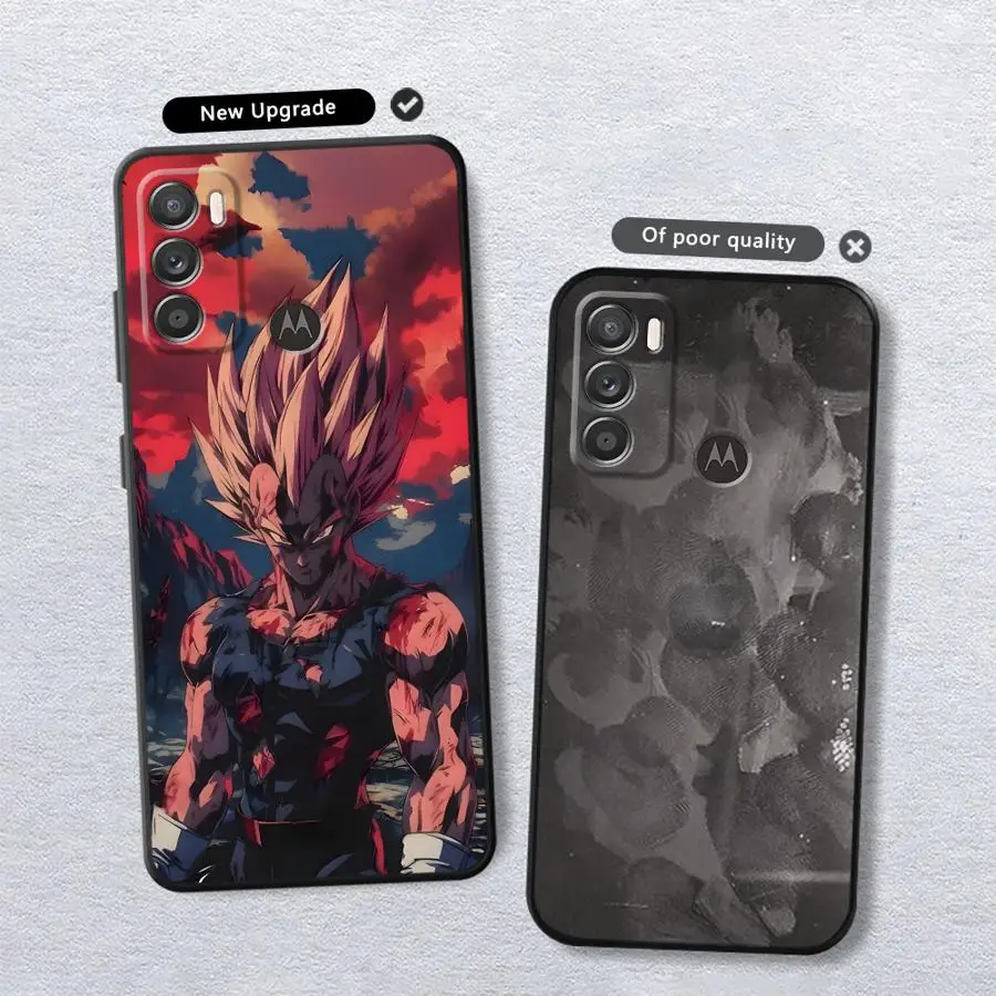 حافظة لهاتف موتورولا موت G53 G30 G52 G71 G60s G22 Edge40 G32 G60 Edge 20 Pro 30 Lite G50 G51 G73 أسود