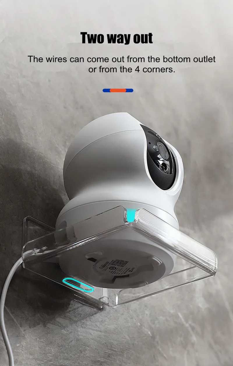 Bedroom Living Room Punch-free Bracket Baby Monitor Projector CCTV Camera Wall Mounted Rack Holder Monitoring Wall Storage Rack