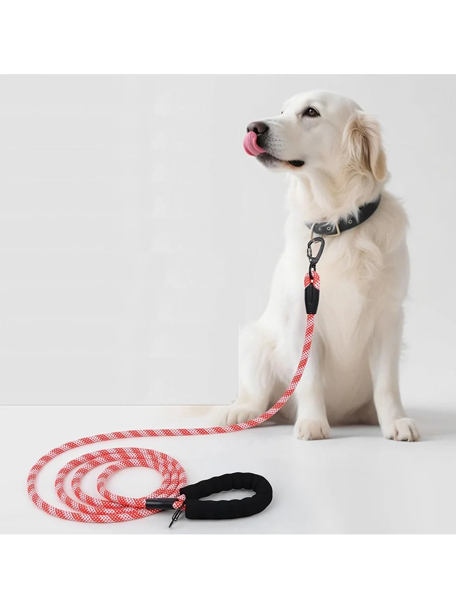 Long Dog Training Lead With Padded Handle For Walking And Training_voghion.com