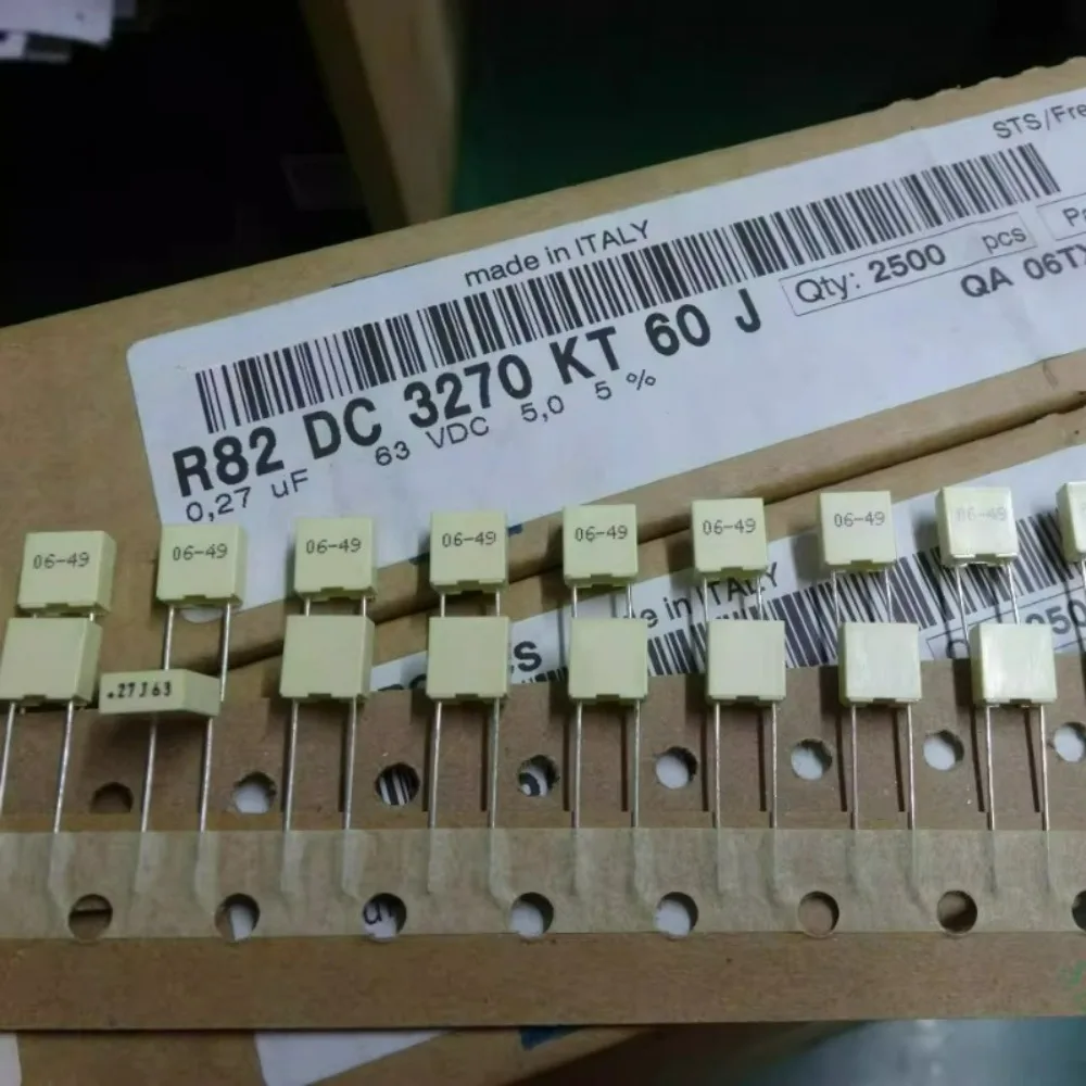 

20pcs/lot AV R82 0.27uf/63V 270nf u27 274 Brand New 5mm Film Capacitor R82DC3270KT60J