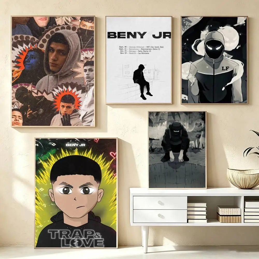 Rapper Beny Jr  Poster High Quality Dorm Living Room Aesthetic Wall Decoration Painting Stickers Gift